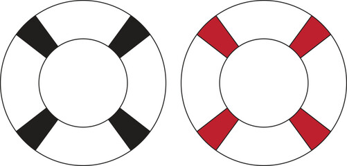 Safety and Rescue Life Preserver Sign