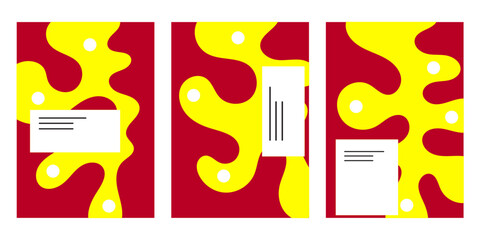 Set design texture cover, with a fluid abstract pattern. Suitable for gift wrapping.