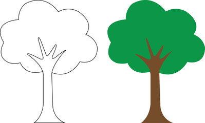 Easy Tree Drawing Tutorial: Simple Outline for Kids & Beginners