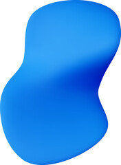 3D elegant sky-blue ribbon