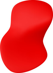 3D elegant crimson confetti ribbon