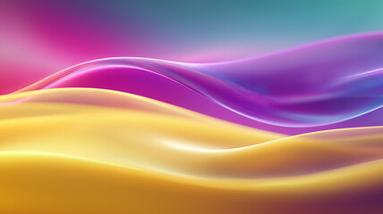 Fototapeta premium An abstract flowing landscape concept using smooth digital waves to represent creativity fluidity innovation and modern visual design. 