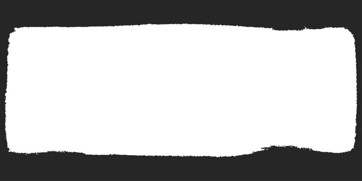 Old ragged burnt paper texture frame with black and white ripped edge border design