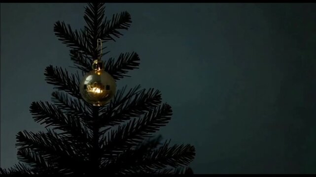 Christmas card with a candle and pine branch decoration for the holiday season celebration