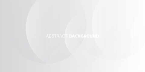 Minimal Abstract White and Gray Circles Background Clean Professional Wallpaper. Modern Trendy design in Vector Illustration