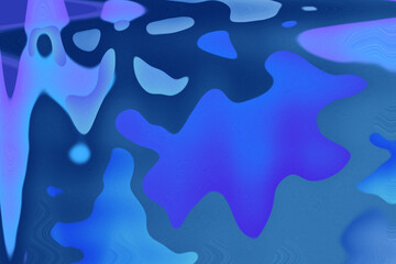 Fluid Blue and Purple Shapes on Dark Background