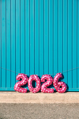 number 2026, like the new year, outdoors