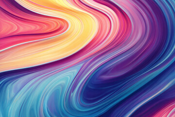 Obraz premium fluid abstract art with swirling colorful lines
