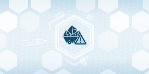 Rare Earth Mining Warning Vector Header - Resource Extraction Impact