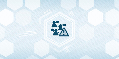 Social Media and Network Warning Vector Header - Online Platform Issue