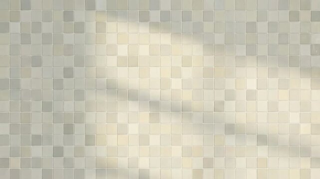 A textured ceramic mosaic surface with subtle shifting light reflections creating a modern decorative motion.