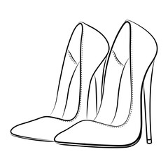 high heel shoes