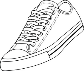 vector illustration of a shoe