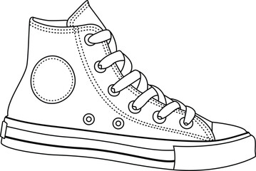 vector illustration of sneakers