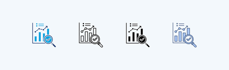 Performance Review Multiple Icon Illustration Vector