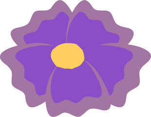Illustration of a Purple Flower