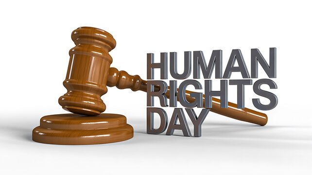 Human rights day concept with judge gavel and justice message
- Powered by Adobe