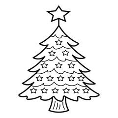Christmas tree vector illustration design