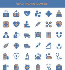 Flat Healthcare Icon Set – Medical Tools, Hospital & Emergency Icons