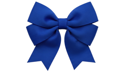 Isolated blue bow tie, perfect decoration for festive occasions, events, and gift wrapping