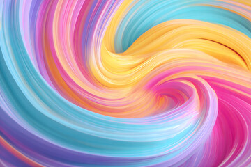 Obraz premium vibrant abstract pastel swirls of color create a soft gradient flow