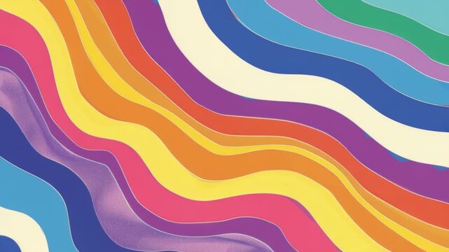 Video A colorful design featuring undulating lines
