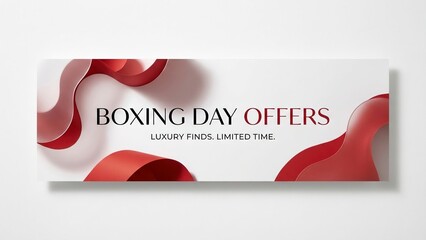 Find exclusive Boxing Day offers with limited time luxury finds this holiday season, a perfect banner for sales and promotions