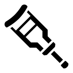 crutch glyph icon