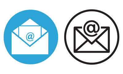 Email and Contact Icons Collection – Mail, Message, Phone & Communication Symbols