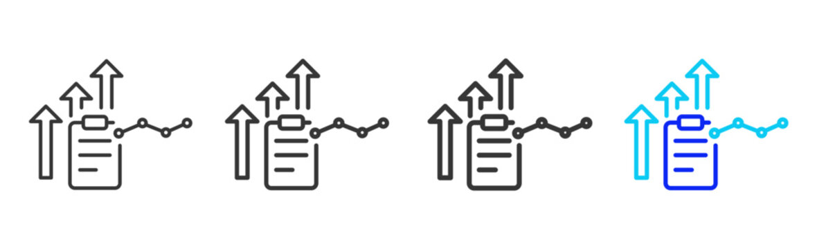 performance appraisal icon set collection in creative outline style for business featuring thickness variations suitable for workflow assessment team performance pro visuals