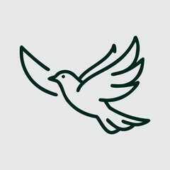 Obraz premium White Dove Flying Symbol Peace