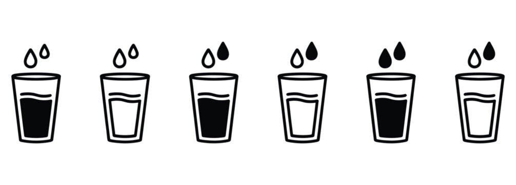 Quench your thirst with refreshing hydration, a visual guide to filling your glass, perfect for health and wellness campaigns, and promoting hydration goals, a great reminder to drink more water