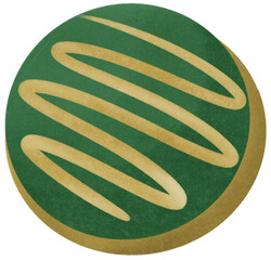 Cute Matcha Green Tea Sweets & Drinks Watercolor Clipart Set