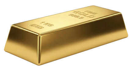 Golden Ingot: A radiant gold bar gleams, symbolizing wealth, value, and economic stability. A testament to enduring worth and intrinsic beauty. 