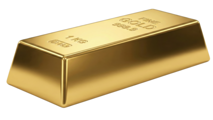 Golden Ingot: A radiant gold bar gleams, symbolizing wealth, value, and economic stability. A testament to enduring worth and intrinsic beauty. 