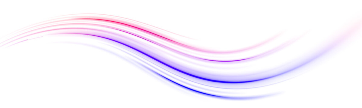 A vivid blue light wave flows across the frame as a dynamic line smooth png, with speed and motion. It begins to twist lightly as small sparks twirl along the curves. A gentle swirl expands outward. 