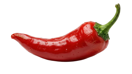 Red Chili Pepper: The bold allure of a single, vibrant red chili pepper, poised against a clean backdrop, its spicy essence ready to ignite culinary creations.