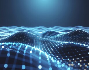 abstract illustration of flowing code lines background