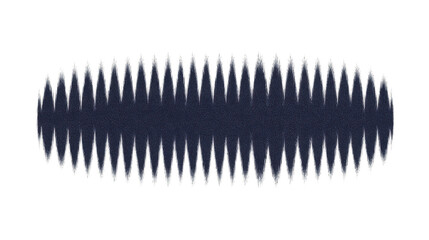 Dark abstract oval shape with jagged edges, symmetrical pattern, digital art, modern design, mysterious mood, geometric texture, isolated on transparent background