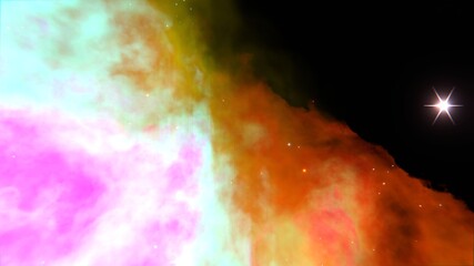 Space Nebula and Starfield

A beautiful and dramatic shot of a cosmic nebula in deep space with multiple stars. Ideal for science, astronomy, fantasy, or science-fiction projects.
