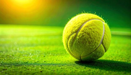 tennis ball on green grass