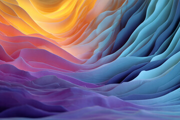 Obraz premium abstract wave pattern of soft pastel colors