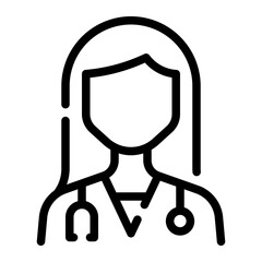 doctor line icon