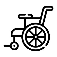 wheelchair line icon