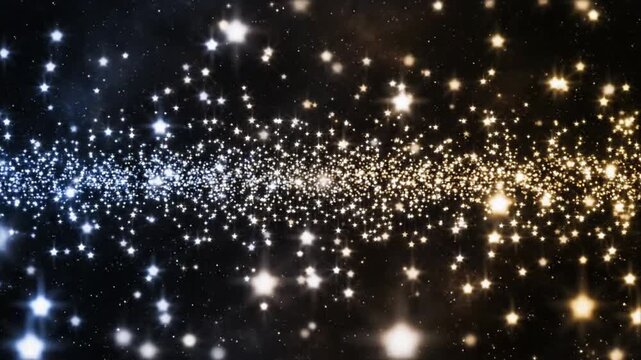 Sparkling starfall A galactic river of light