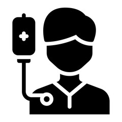 patient glyph icon