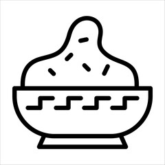 A simple single chinese five spices icon for design element or coloring book element