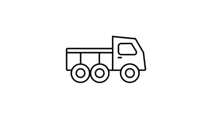 Heavy Duty Truck Illustration | Transportation Vehicle Design | Cargo Logistics Art