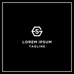 gs or sg hexagon logo