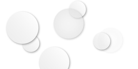 Abstract vector background with circles. white abstract background with realistic circles.  white circles of different sizes. Design for poster, brochure, flyer, banner template, book cover, wallpaper